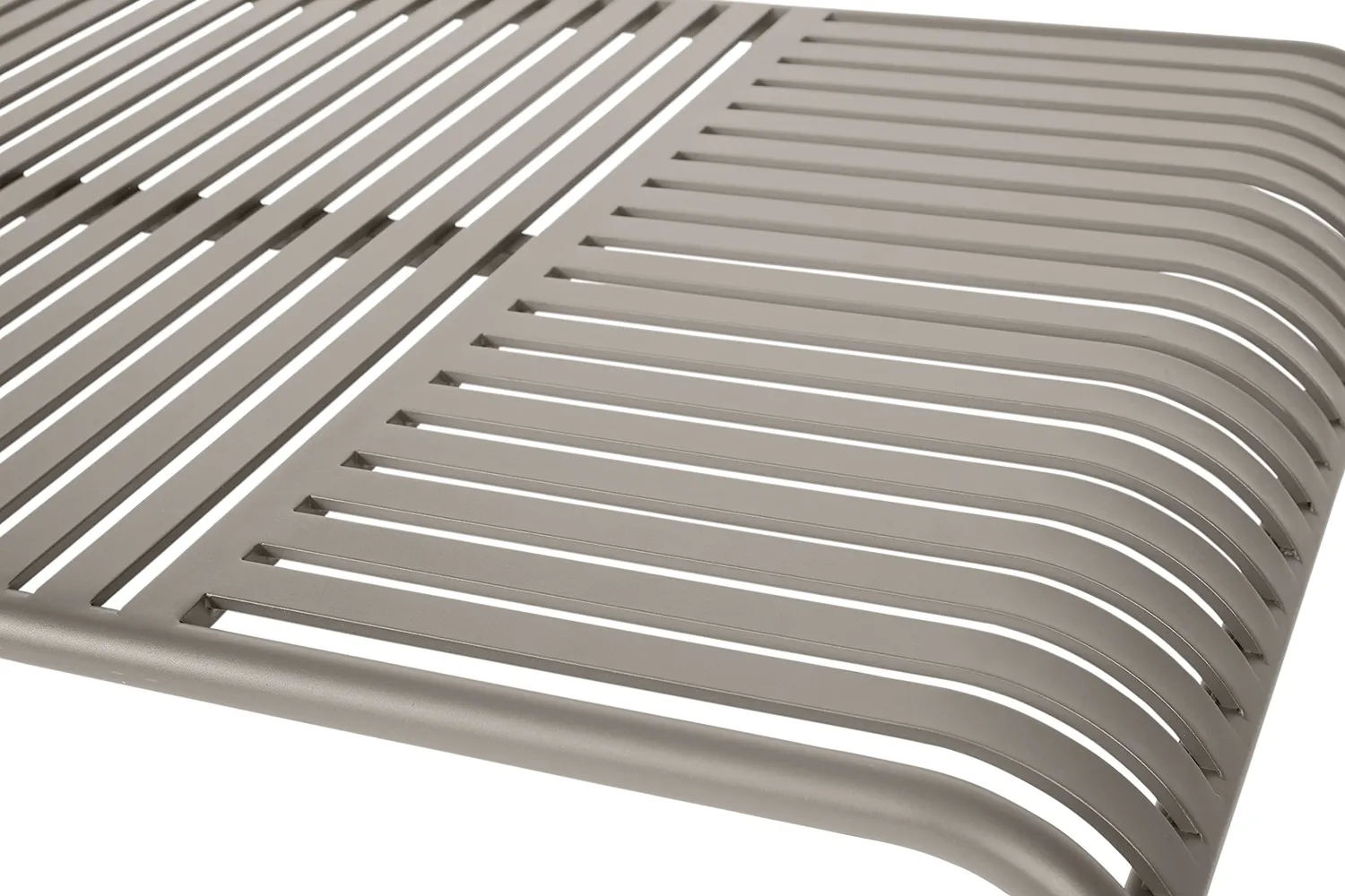 Envy Gartenmöbel-Set 150 cm 6 Personen Alu feuersteingrau