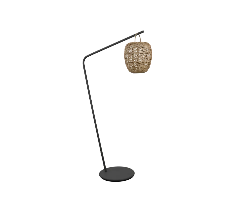 Cane-line Illusion Glow Hängelampe Natural Mini Cross Weave Solar LED