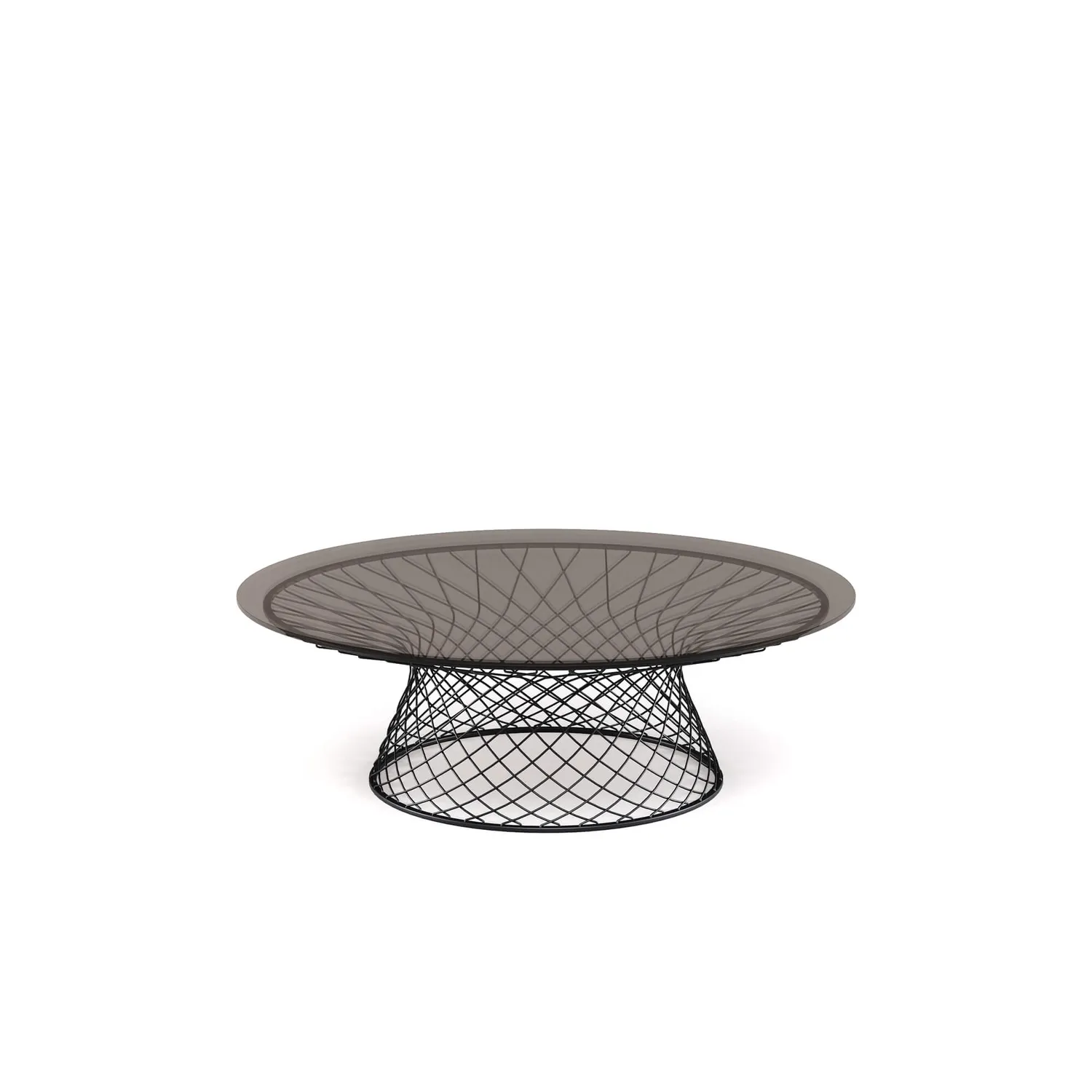 Emu Table System Mesa baja d120 Couchtisch Glas