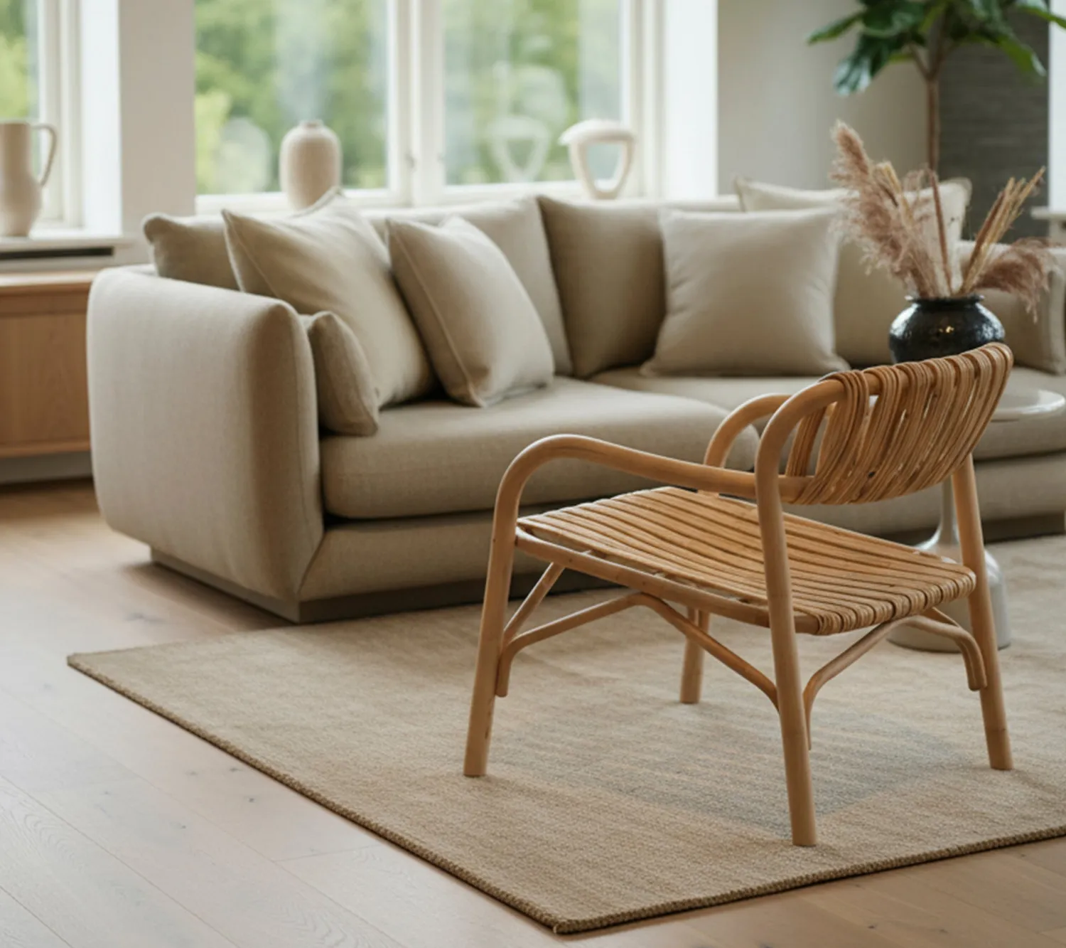 Cane-line Bliss Loungesessel Rattan Natur handgeflochten