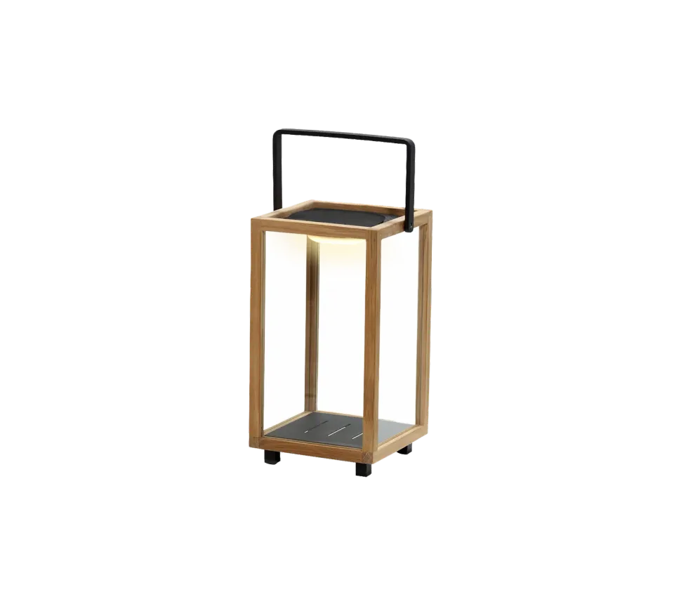 Cane-line Lighthouse Lighthouse Laterne klein Lava Grau Aluminium mit LED