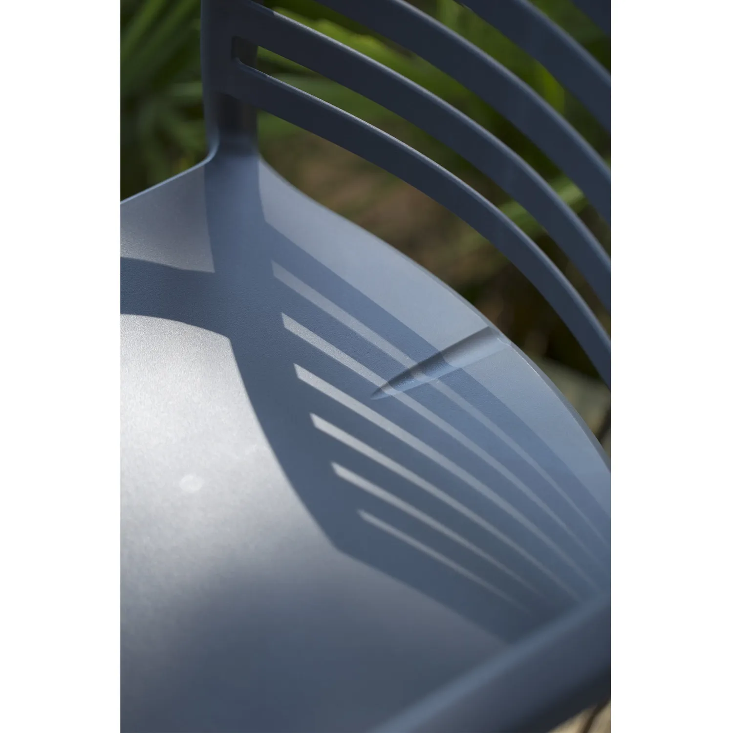 Grosfillex Sunday Gartenstuhl Anthrazit Kunststoff stapelbar