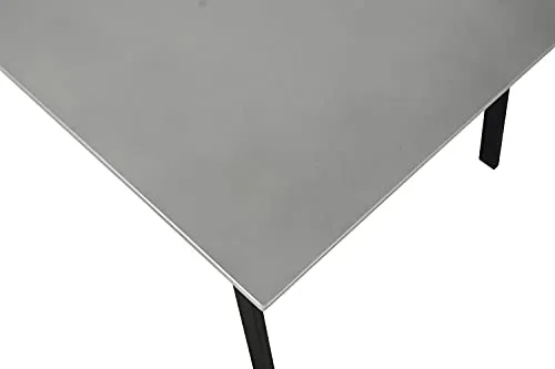 Envy Gartenmöbel-Set 200 cm 6 Personen Kunststoff schwarz