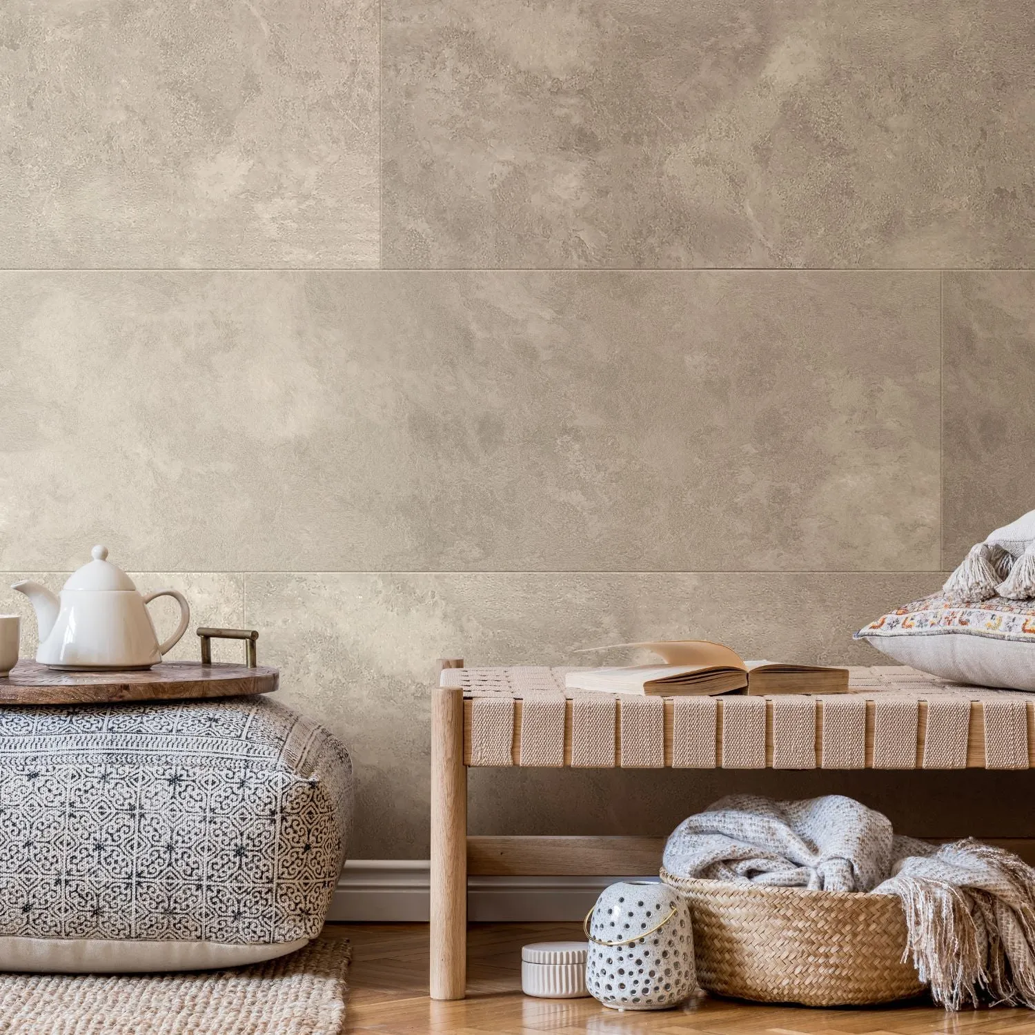Grosfillex Element Wandverkleidung Beton Touch Grau Betonoptik