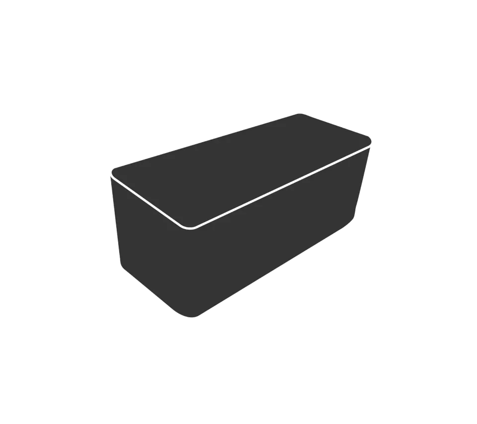 Cane-line Cover 21 Schutzhülle 250x100 Schwarz