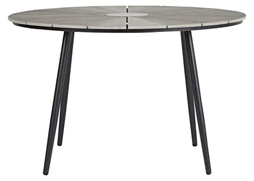 Envy Gartenmöbel-Set 4 Personen rund 120 cm Bambusoptik