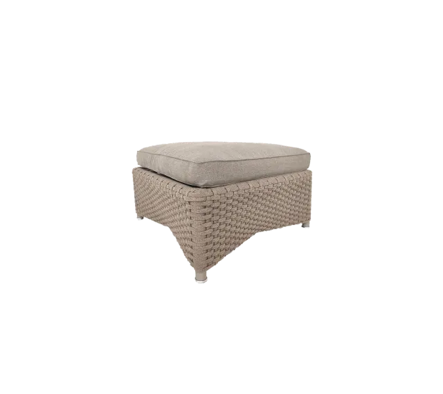 Cane-line Diamond Fußhocker medium flach Taupe QuickDry