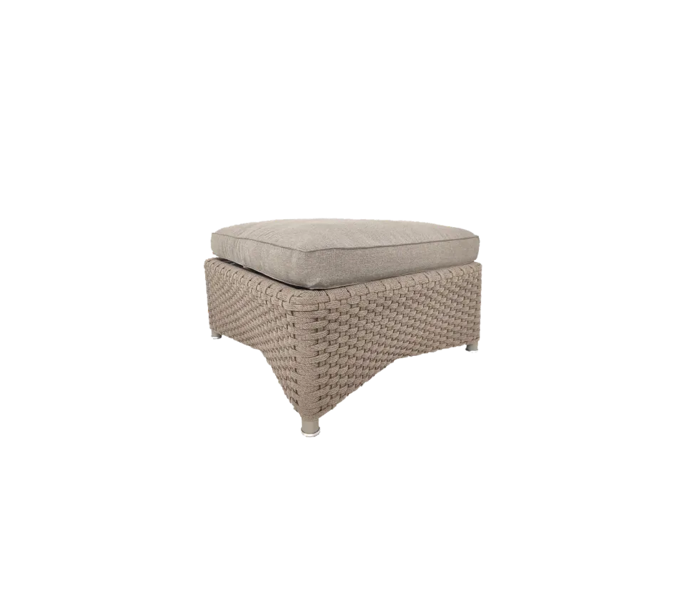 Cane-line Diamond Fußhocker medium flach Taupe QuickDry