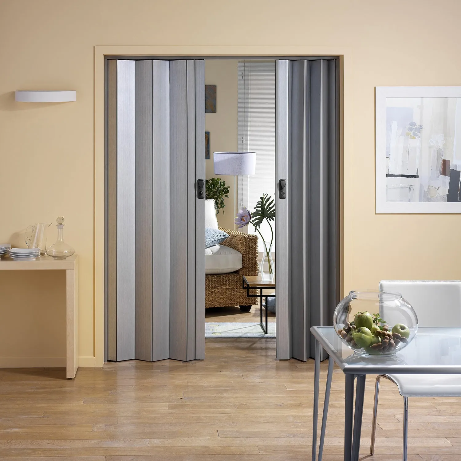 Grosfillex Spacy Falttür PVC Zitronenbaum schmal