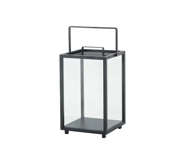 Cane-line Lighthouse Lantern Large Laterne Lava Grey Aluminium Teak