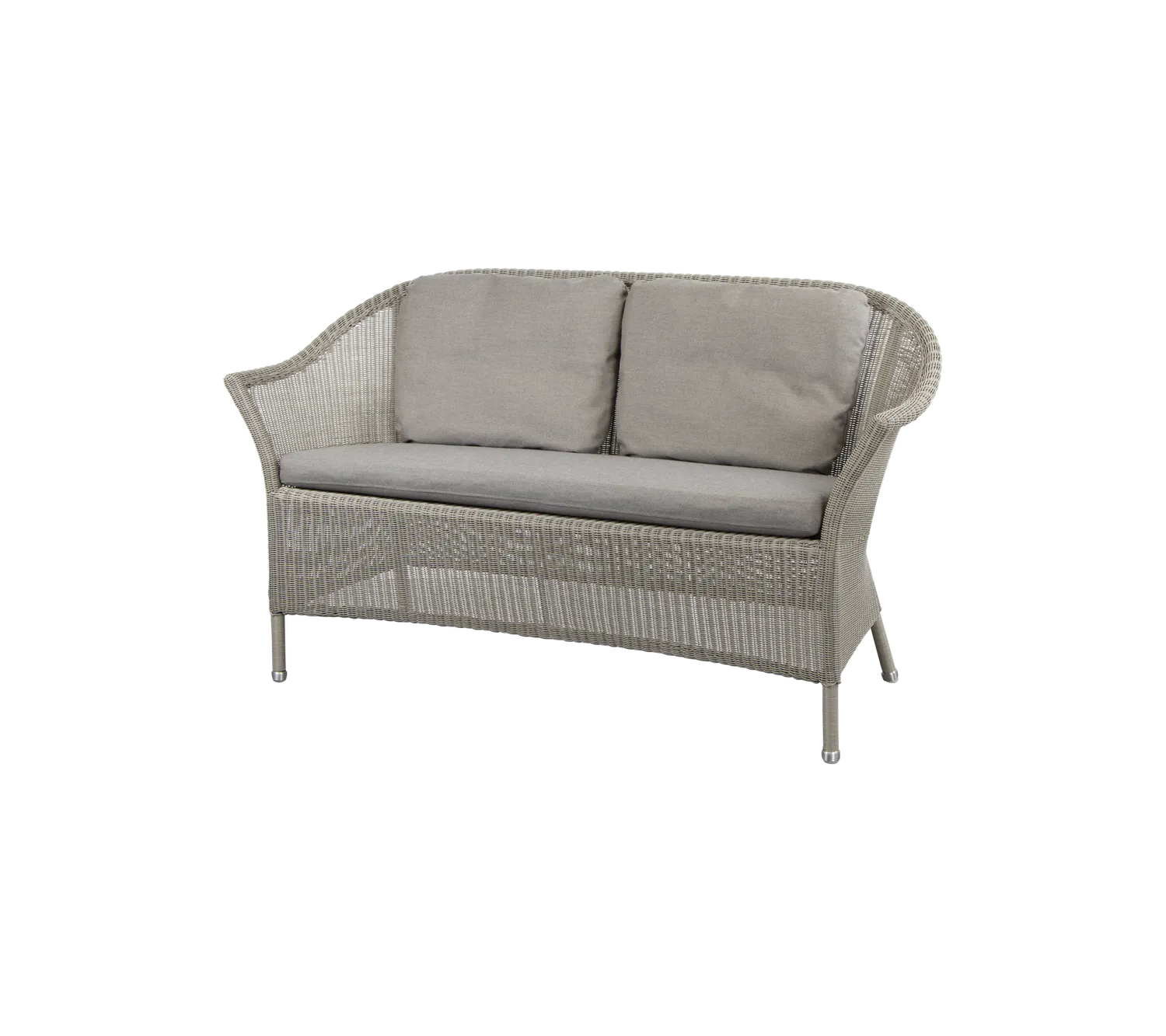 Cane-line Lansing 2-Sitzer Sofa Rückenkissen Grau Natté