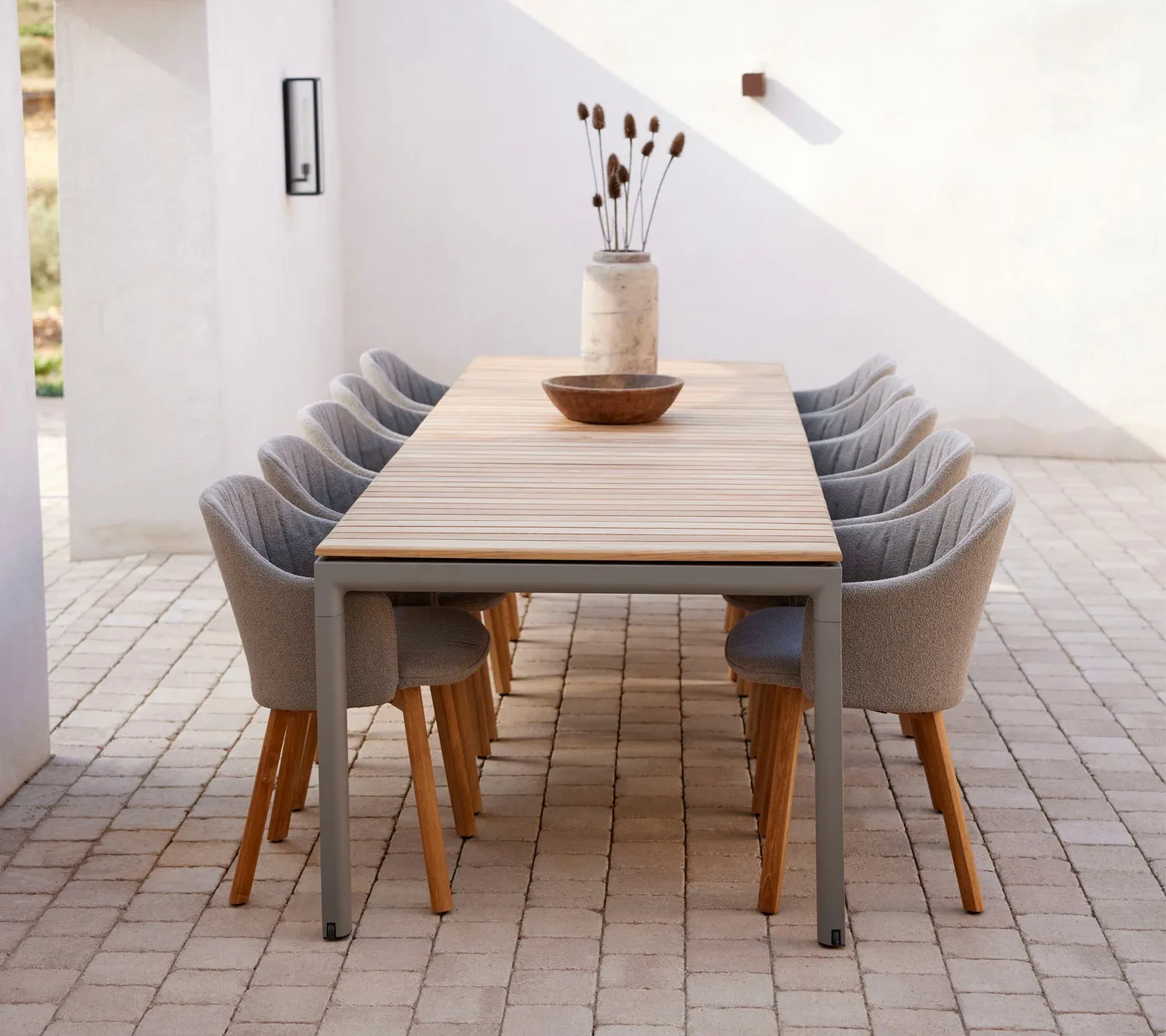 Cane-line Choice Stuhl Sand Teak Gartenstuhl recycelt