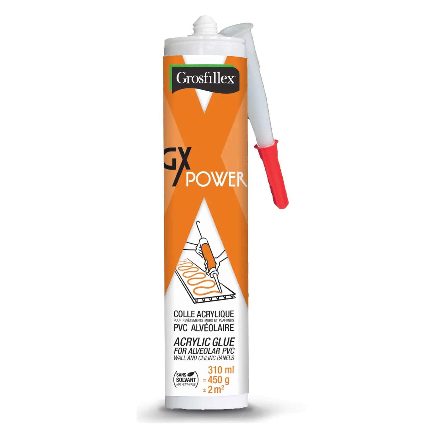 Grosfillex Gx Power Kleber Weiß für PVC-Wandpaneele