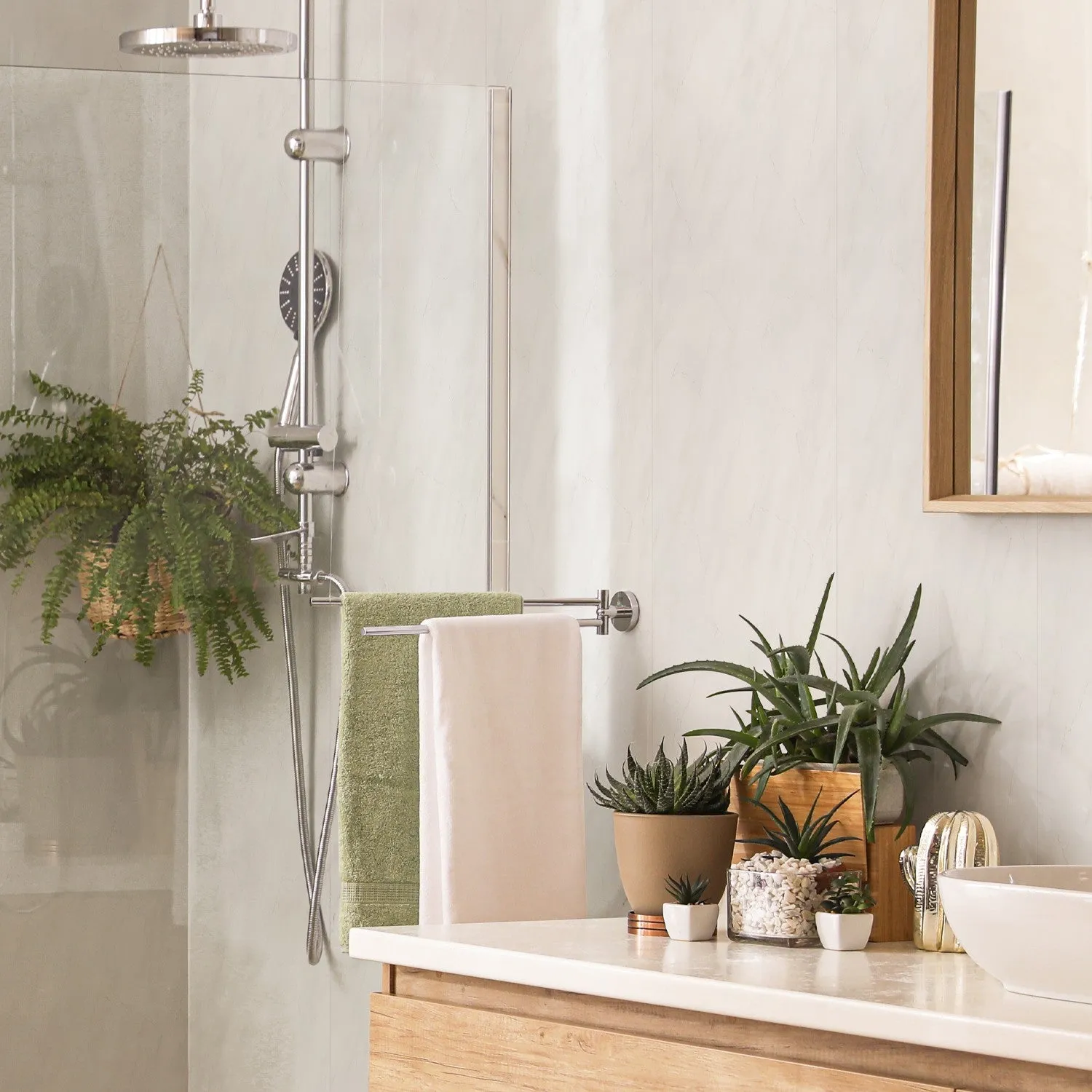Grosfillex Element Marbre Gris Wandpaneel Grau matt