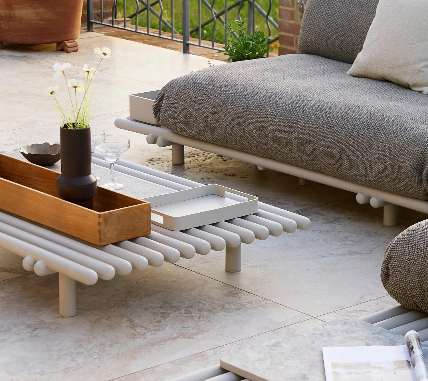 Cane-line Club Tablett klein rechteckig Teak 24x35 cm