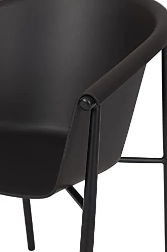 Envy Gartentisch rund 110cm Set 4 Stühle grau schwarz