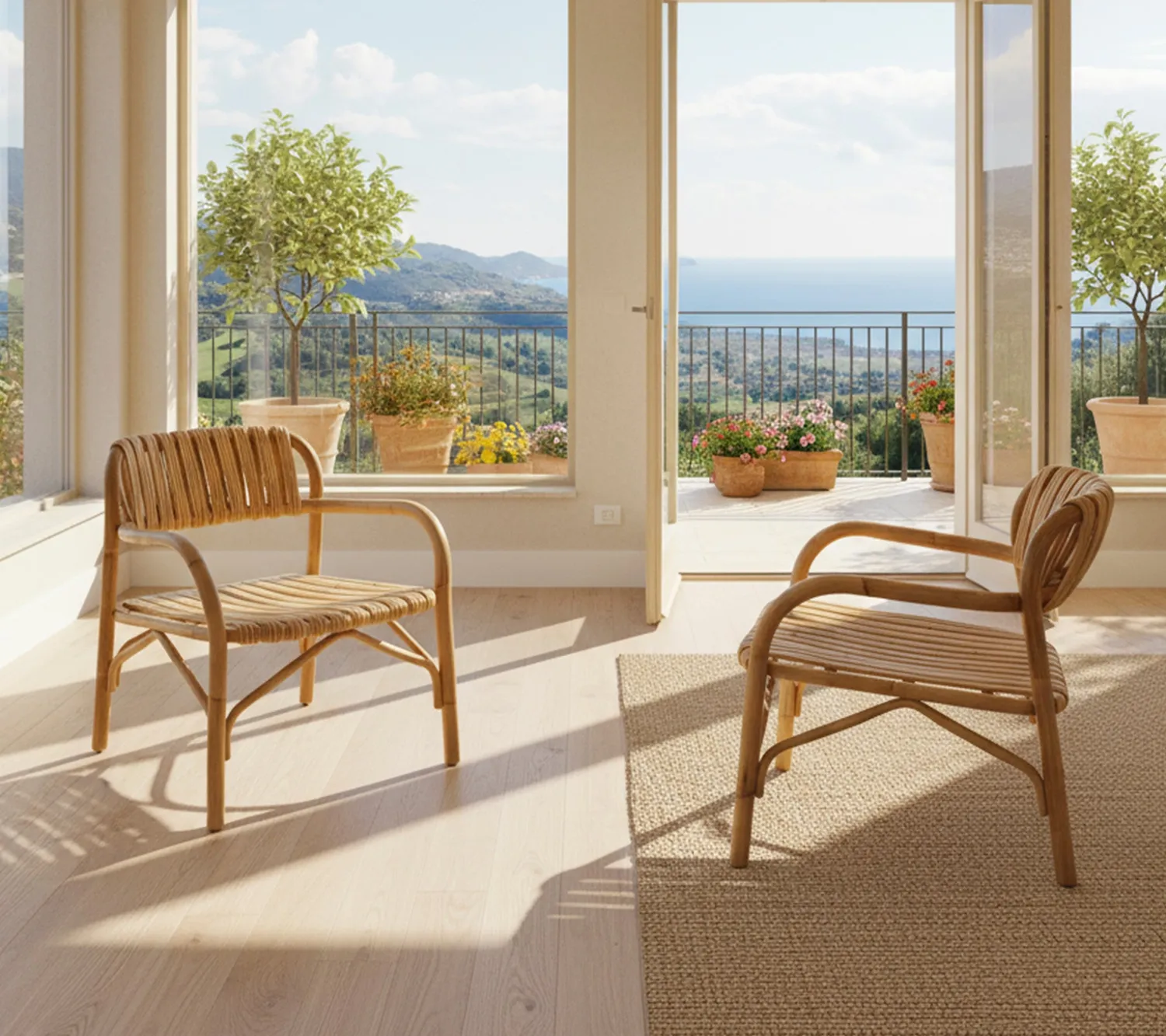 Cane-line Bliss Loungesessel Rattan Natur handgeflochten