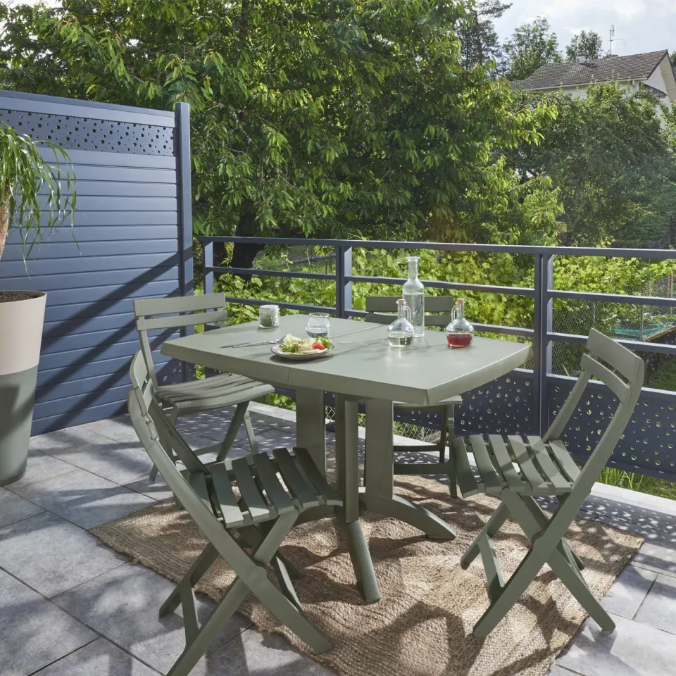 Grosfillex Vega Miami Gartenset 5-tlg Terracotta 118cm