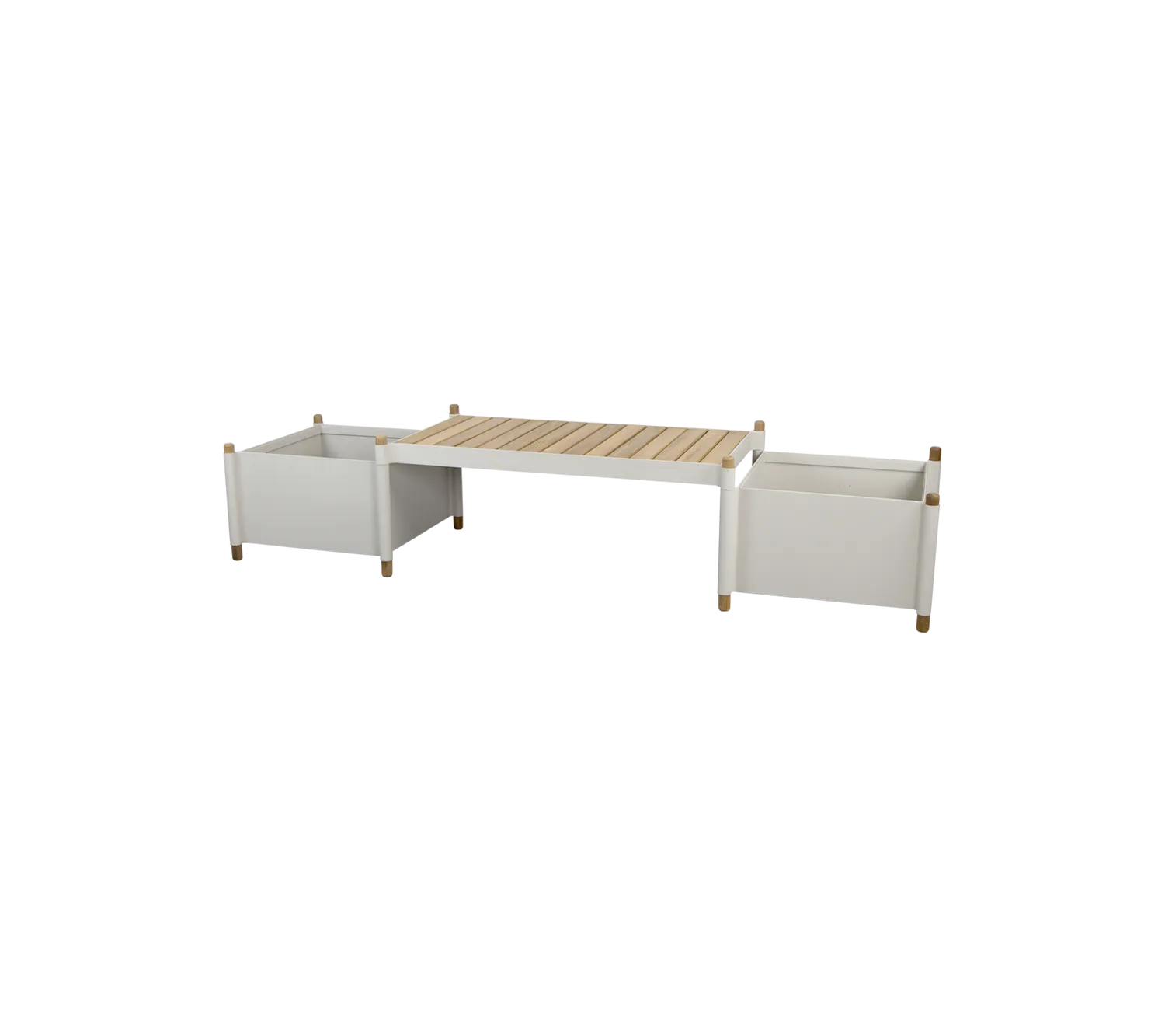Cane-line Sticks Pflanzbank Teak Sand Aluminium Outdoor