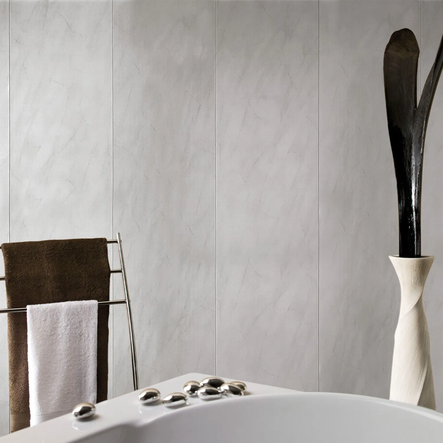 Grosfillex Element Marbre Gris Wandpaneel Grau matt