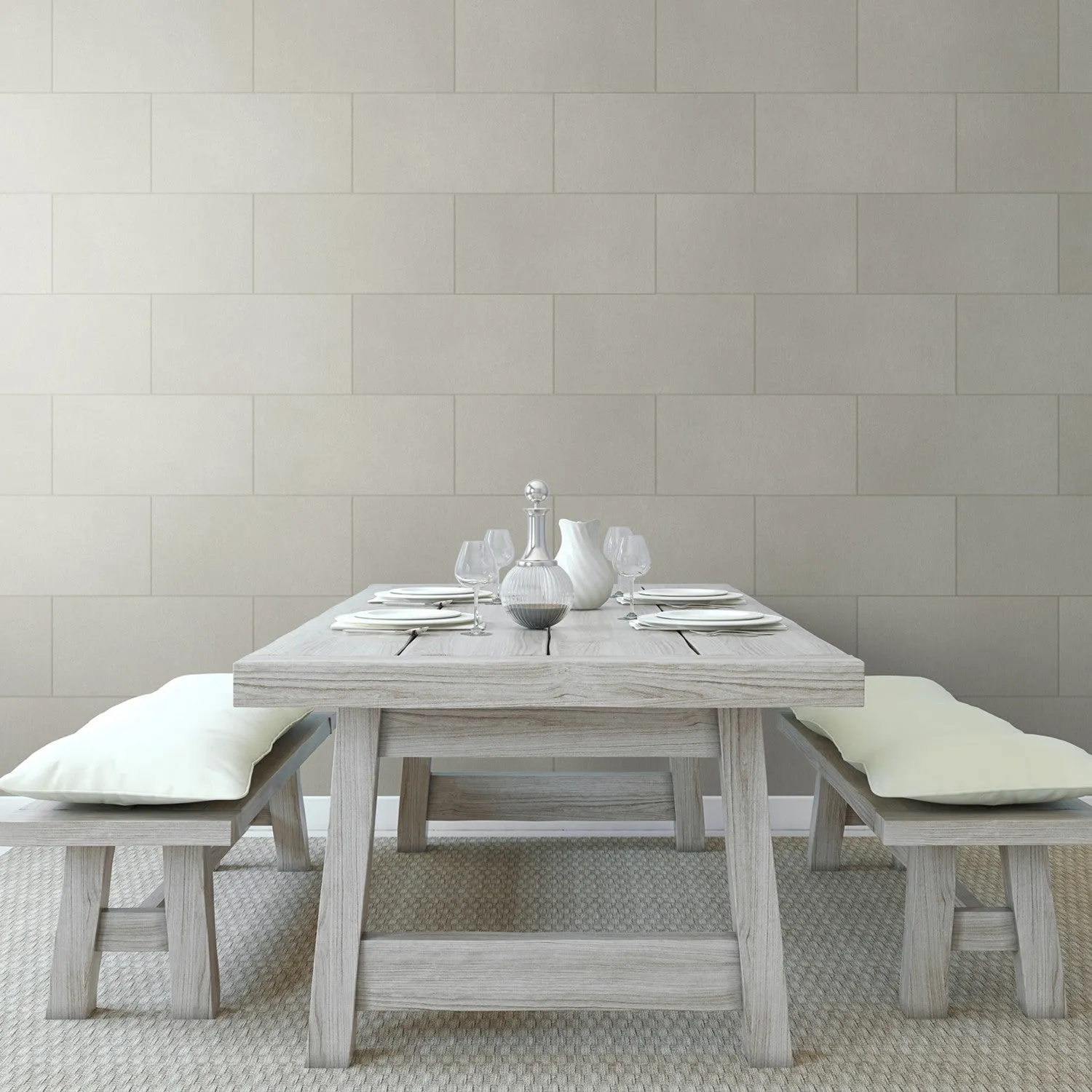 Grosfillex Gx Wall Wise Stone Wandfliese grisé Stein-Optik