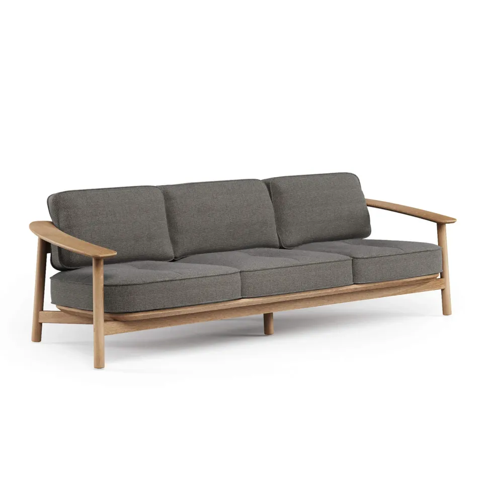 Emu Twins Sofa 3-Sitzer Teak Holz