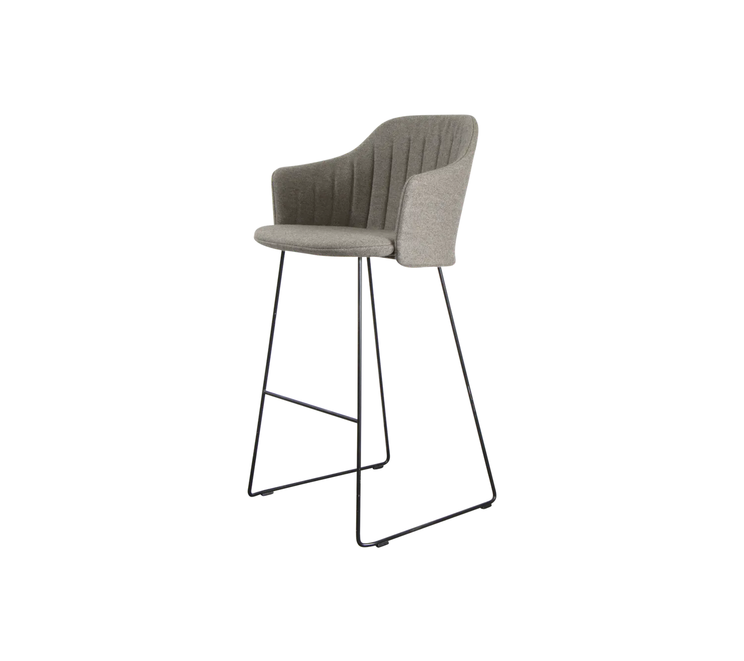 Cane-line Choice Barstuhl schwarzes Polypropylen Stahl Indoor