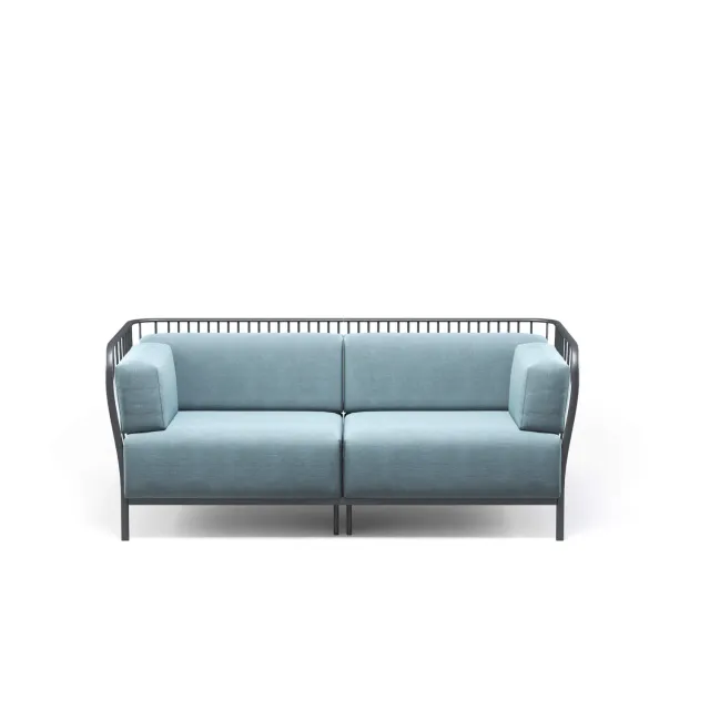 Emu Cannolè Sofa 2-Sitzer Stahl mit Kissen