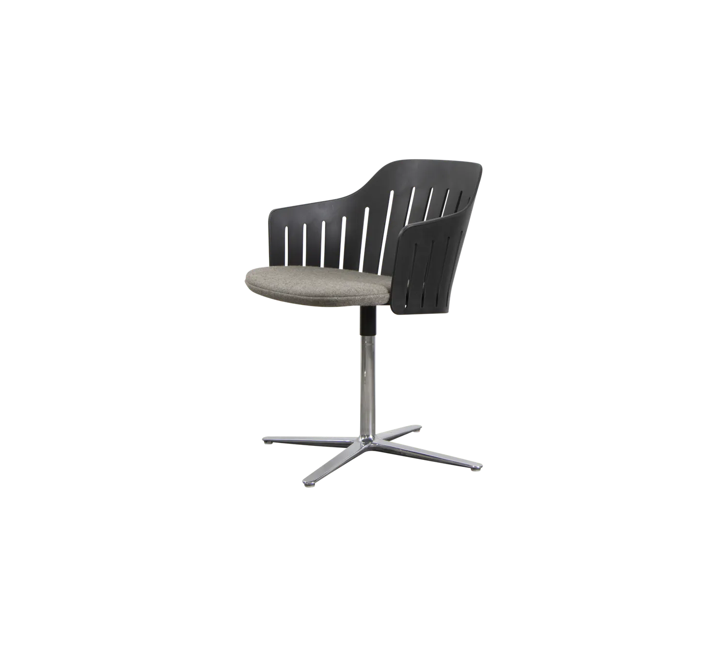 Cane-line Choice Drehstuhl schwarz recycelt Indoor