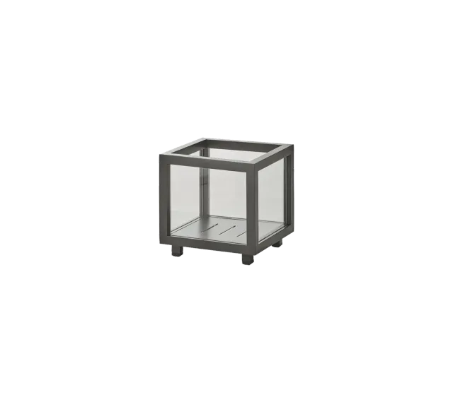 Cane-line Lightbox Laterne klein lavagrau Aluminium