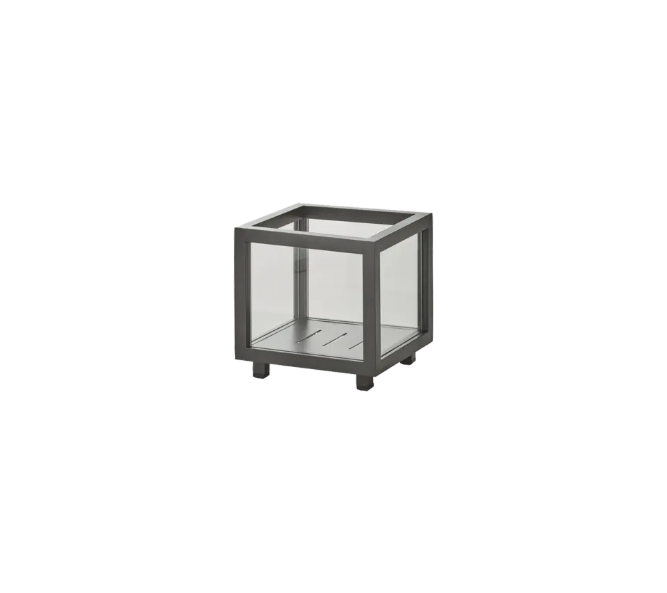 Cane-line Lightbox Laterne klein lavagrau Aluminium
