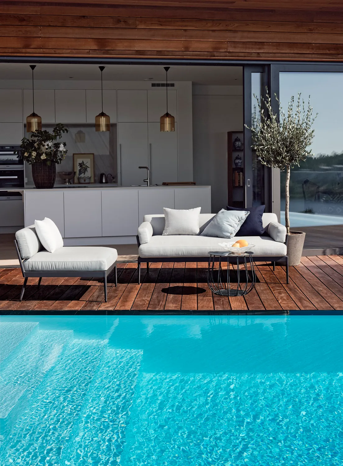 Skargaarden Anholt Sofa Rahmen Gartensofa Teak