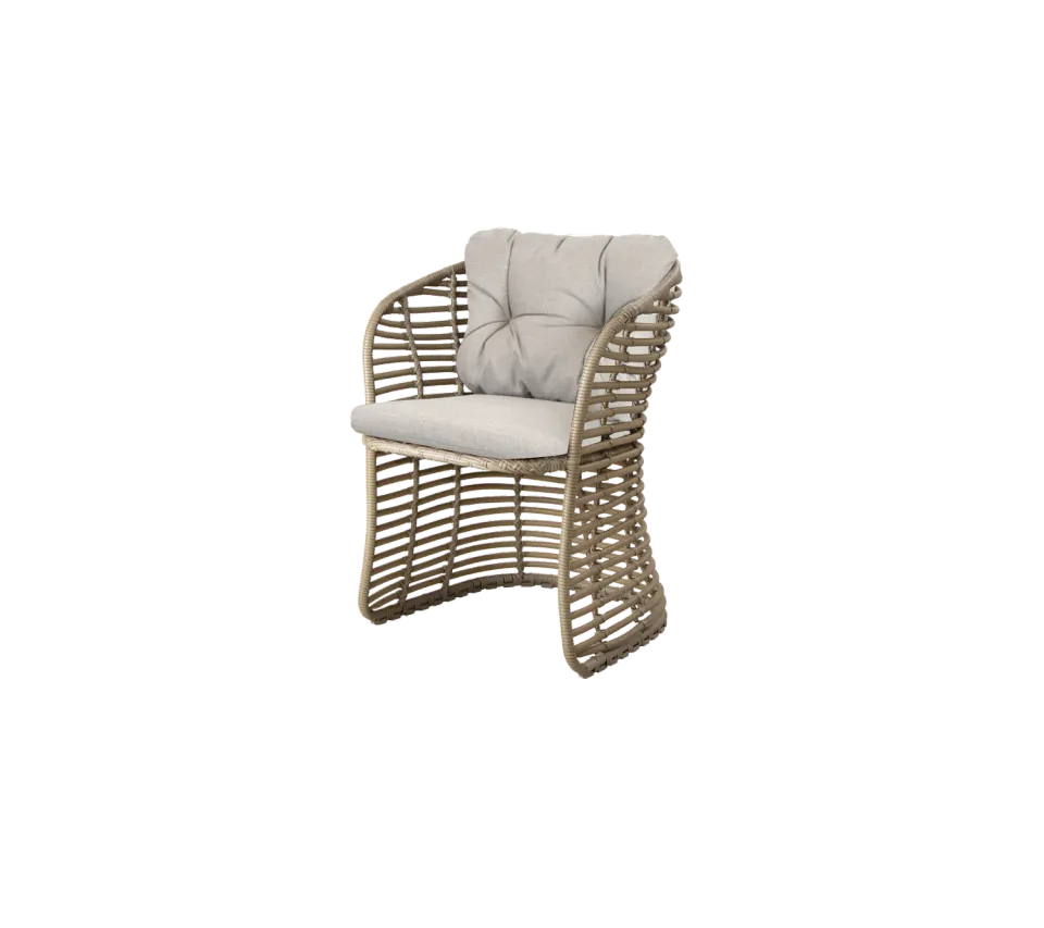 Cane-line Basket Stuhl Graphit Weave Gartenstuhl wetterfest
