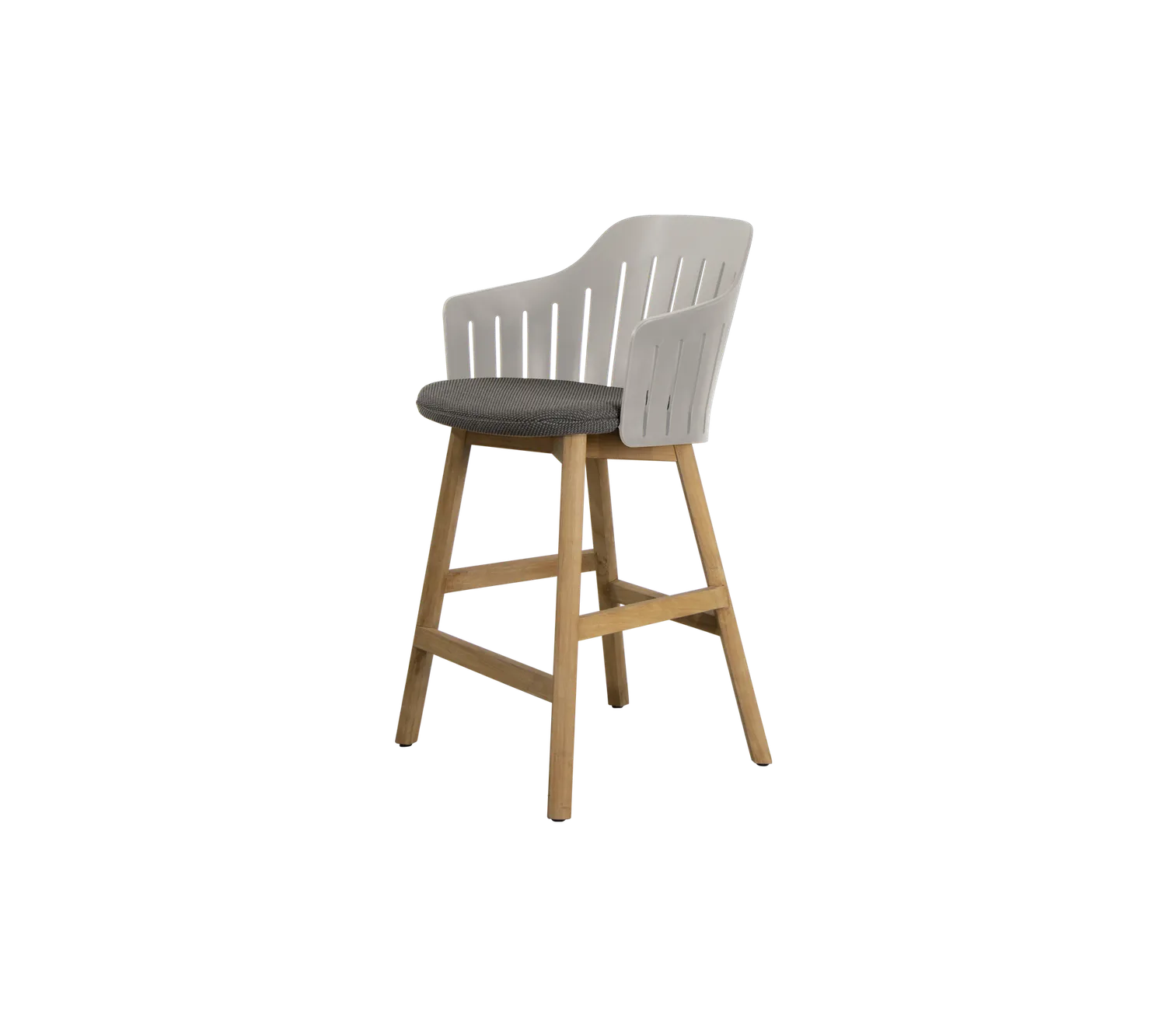 Cane-line Choice Counter Chair Barstuhl Schwarz Teak wetterfest