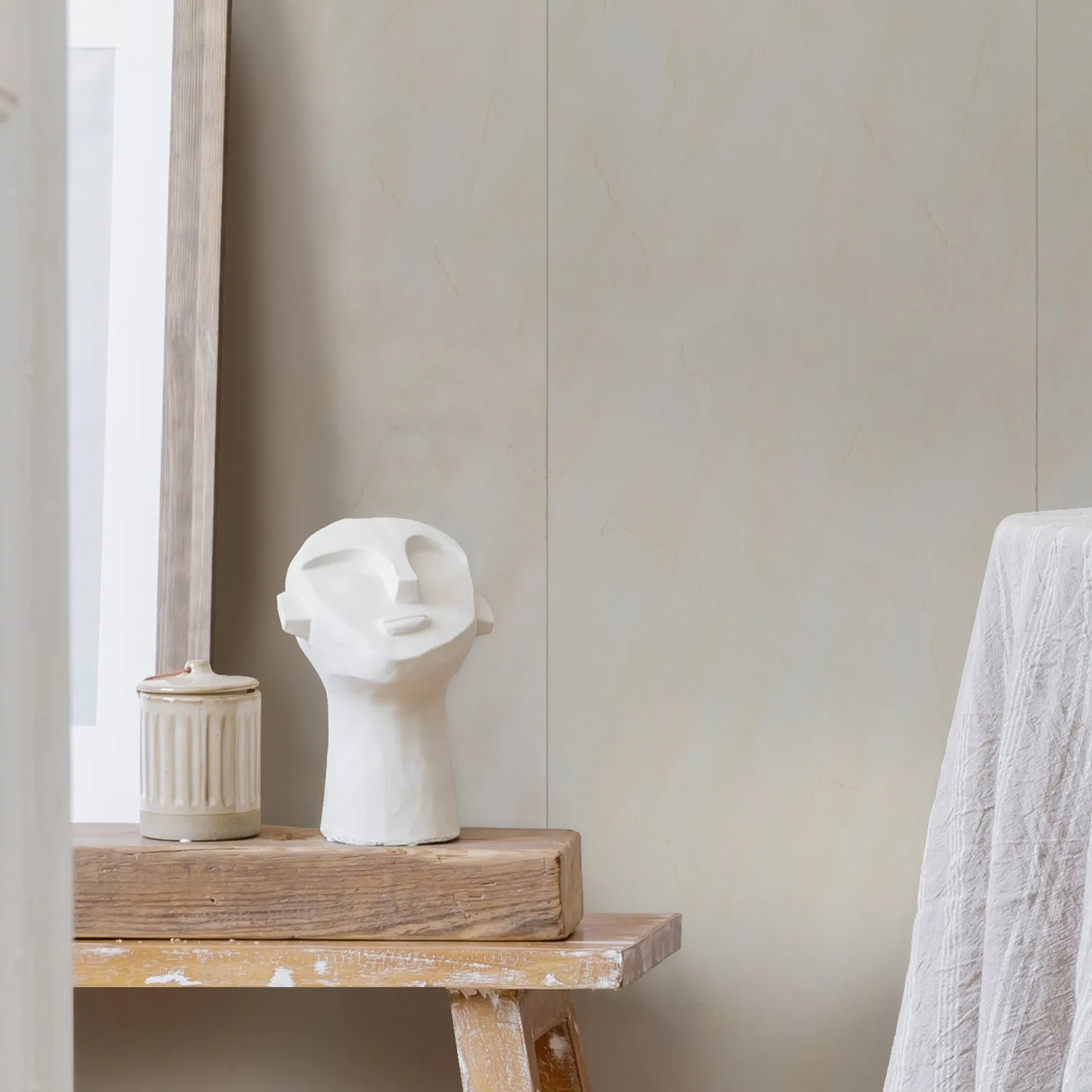 Grosfillex Element Marmor Wandverkleidung Beige matt