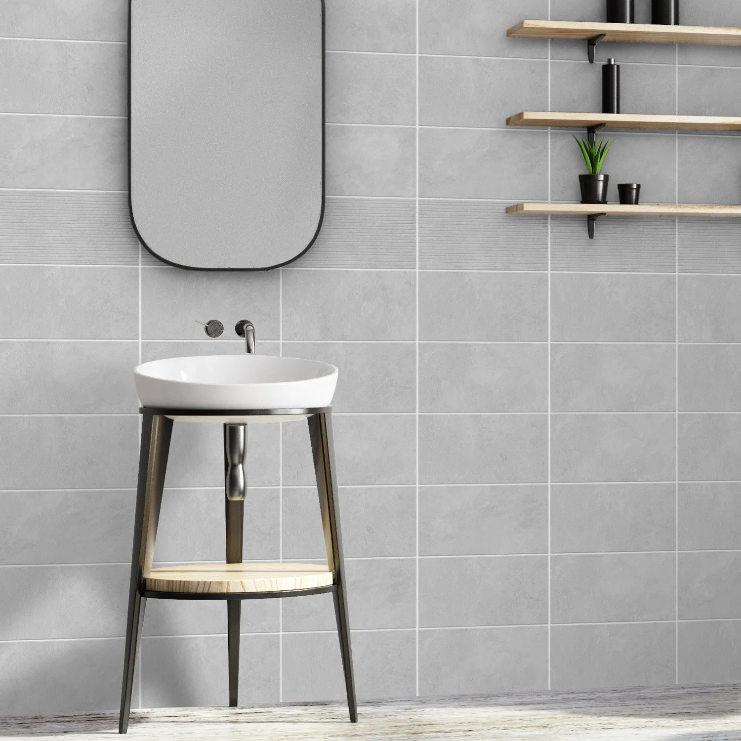 Grosfillex Déco Ciment Wandpaneel Zement matt