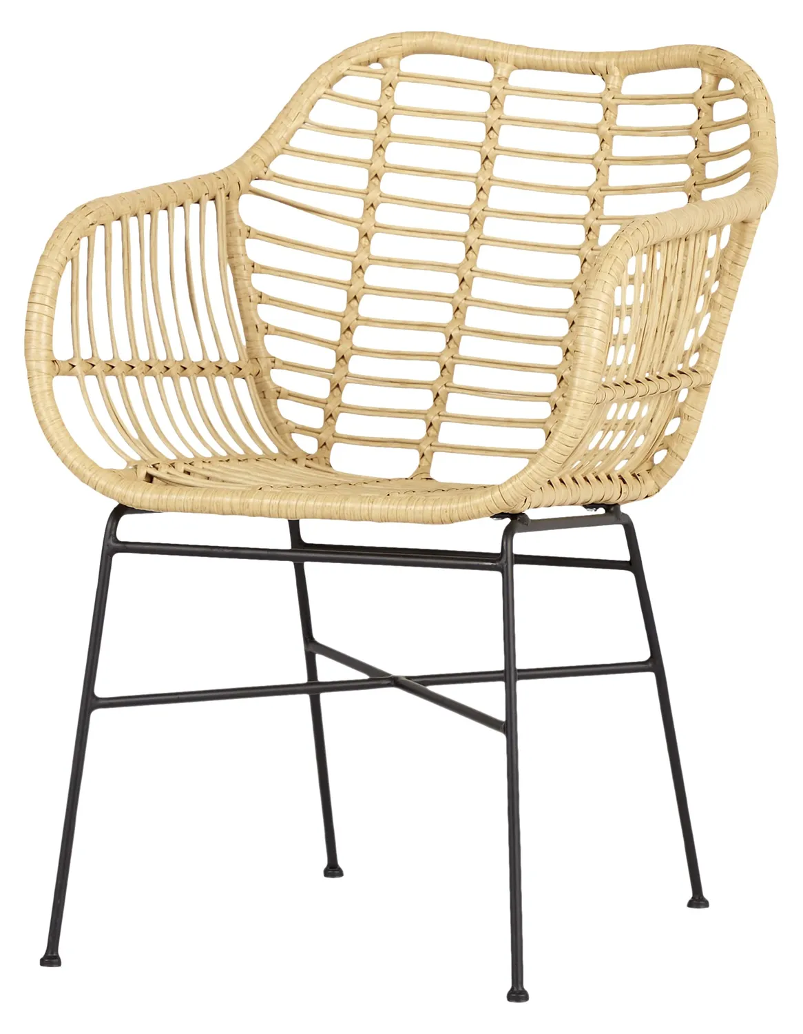 Envy Gartenmöbel-Set 4 Personen Ø120 cm grau Bambusoptik