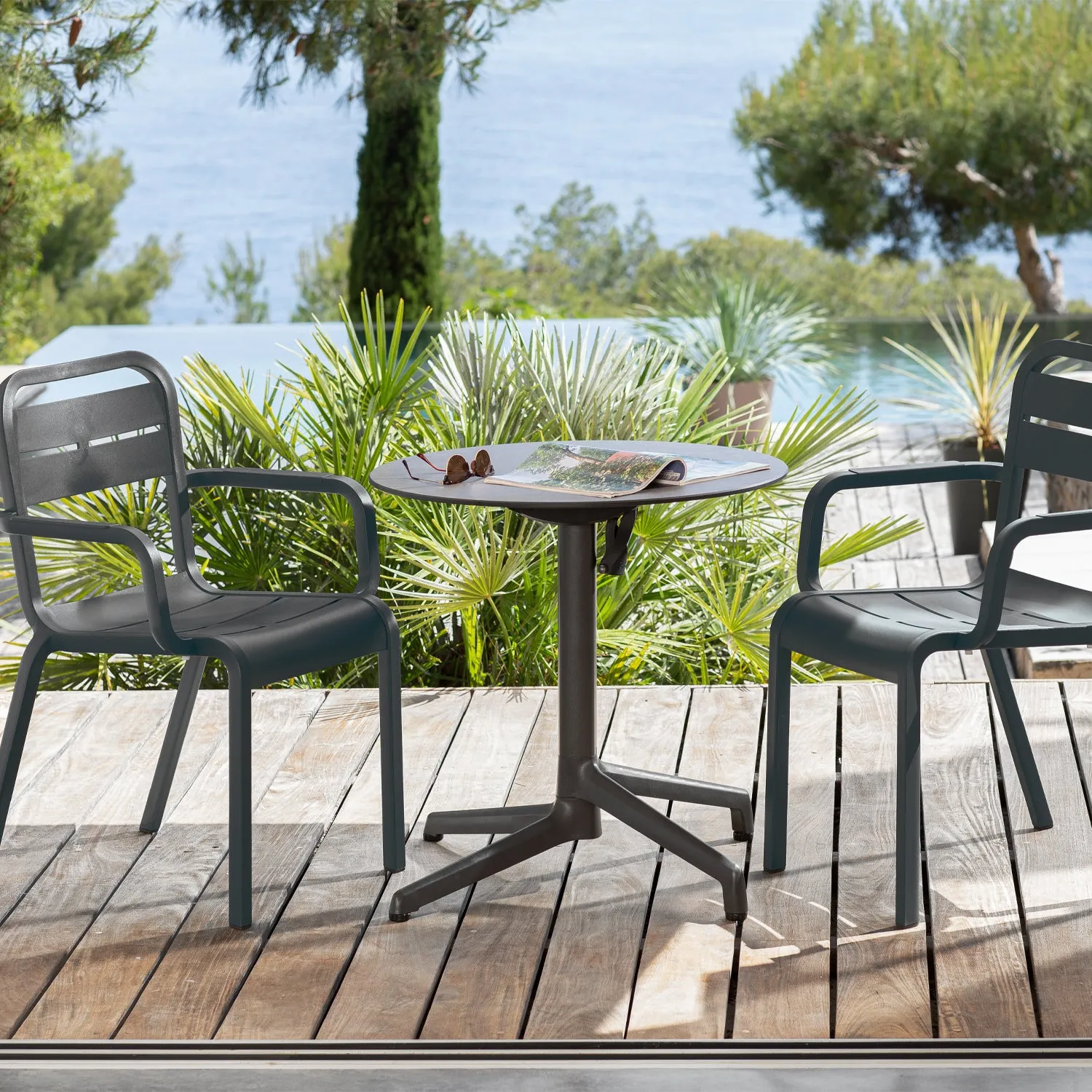 Grosfillex Cannes Gartensessel Terracotta Recycling