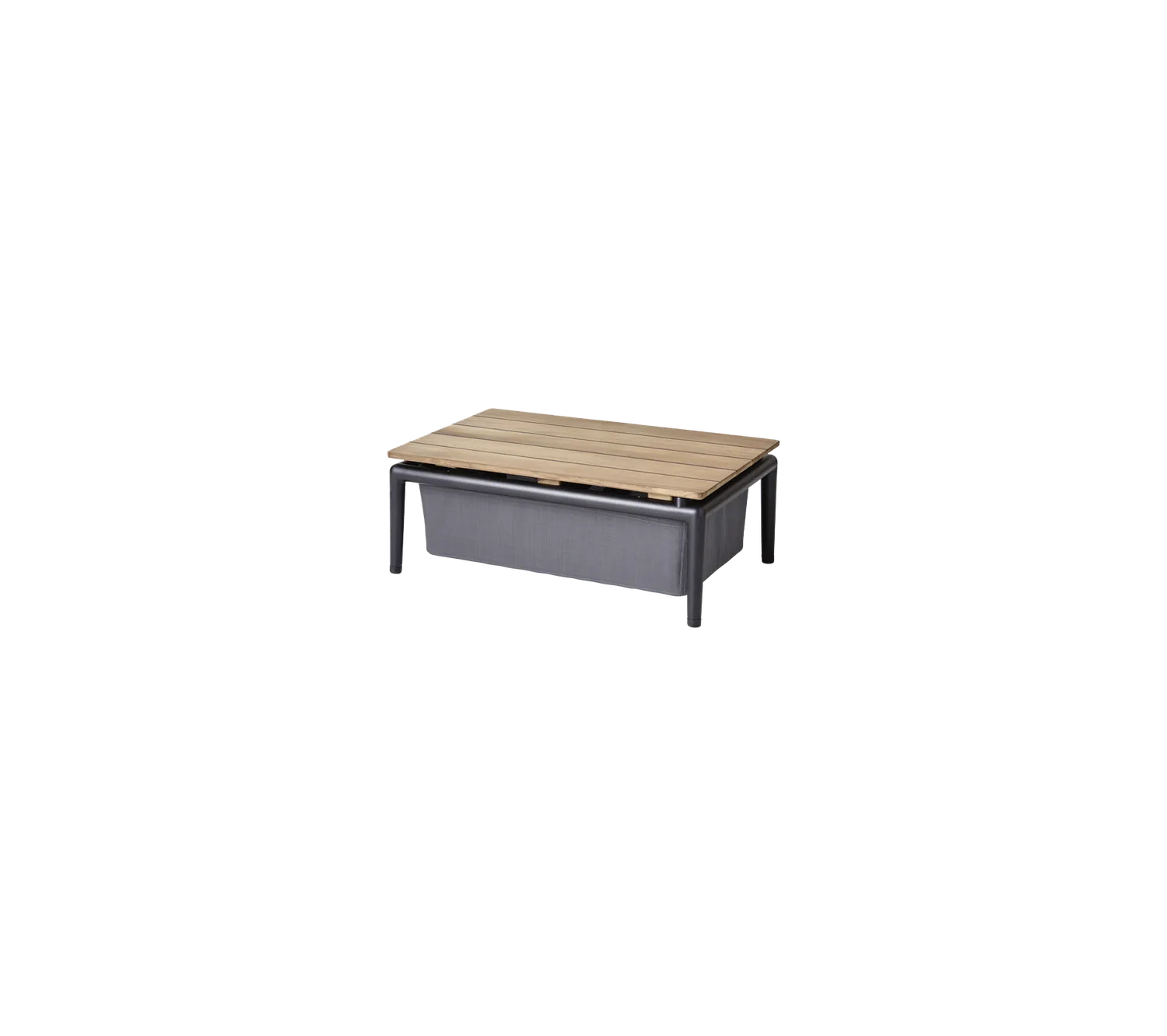 Cane-line Conic Boxtisch Teak grau Stauraum