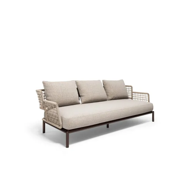 Emu Terramare Sofa 3-Sitzer aus Flechtwerk für draußen